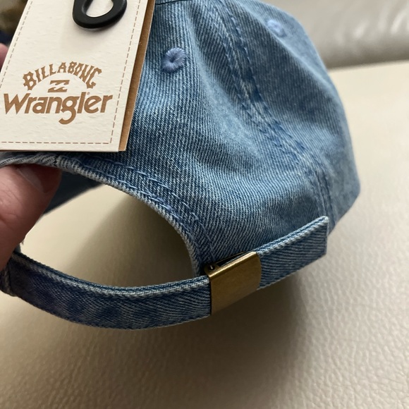 NWT - Billabong x Wrangler Denim Baseball Cap - Adjustable - Picture 6 of 12